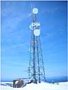 Working on a new cell site tower on Hatchet Mountain