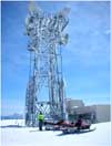 Working on a new cell site tower on Hatchet Mountain